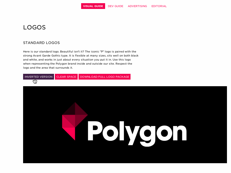 Polygon Styleguide animation polygon styleguide