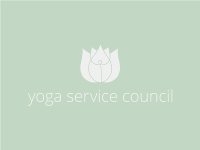 Yoga Service Council logo lotus yoga