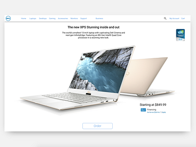 Dell.com Product Page Concept