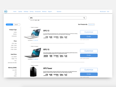 Dell.com Search Concept