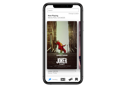 Movie App Concept app design interaction mock up ui ux