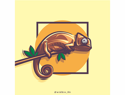 Chameleon Toon animal cartoon coreldraw design graphicdesign illustration indonesian lineart logo photomanipulation vector