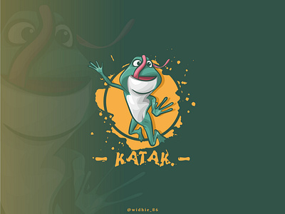 Frog - Katak animal anime branding cartoon cartoon character coreldraw design graphicdesign illustration indonesia lineart logo vector