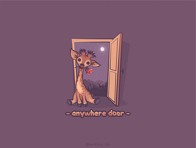 Anywhere Door animal branding cartoon coreldraw graphicdesign illustration indonesia lineart logo photomanipulation ui vector