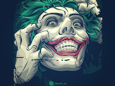 Joker cartoon coreldraw illustration indonesian joker joker movie joker123 lineart photomanipulation portrait vector