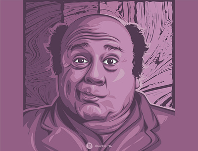 Danny DeVito cartoon coreldraw design expression frown graphicdesign illustration lineart photomanipulation portrait vector