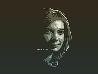 Najwa Shihab branding coreldraw graphic design illustration indonesia logo portrait presenter silhouette vector
