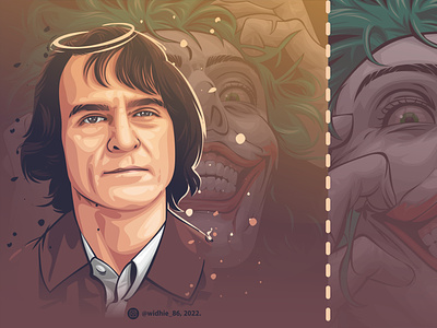 Joker coreldraw design film illustration indonesia joker lineart movie portrait vector