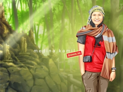 Medina Kamil in Vector adventure coreldraw design indonesian jejakpetualang vector