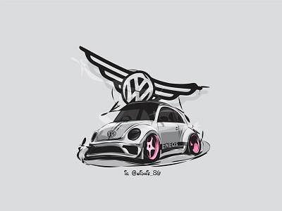 Volkswagen coreldraw design eneos lineart vector volkswagen