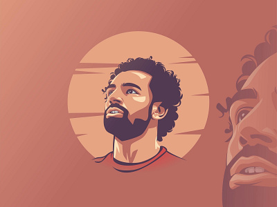 Mohamed Salah football liverpool premierleague soccer vector