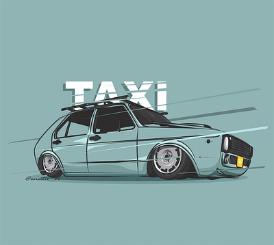 Taxi lineart taxi vector