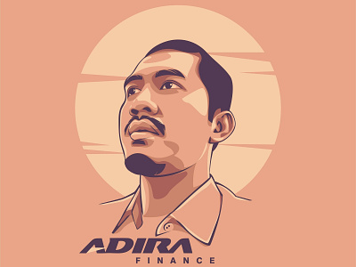 Jhony Adira adira coreldraw lineart portrait vector