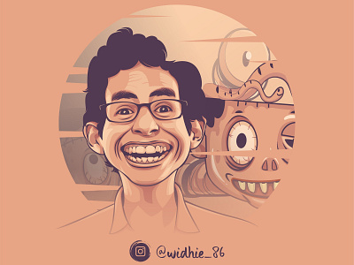 Funny Zombie 2 cartoon coreldraw design illustration indonesia lineart portrait vector zombie