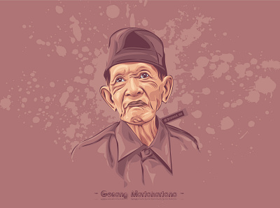 Maestro Keroncong Indonesia cartoon coreldraw design illustration indonesia keroncong lineart musician portrait vector