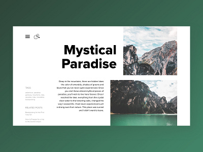 Mystical Paradise interaction design interface ui user experience ux ux design ux process