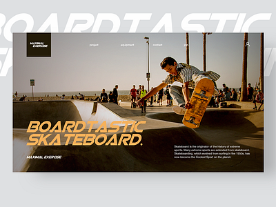 BOARDTASTIC SKATEBOARD design ui