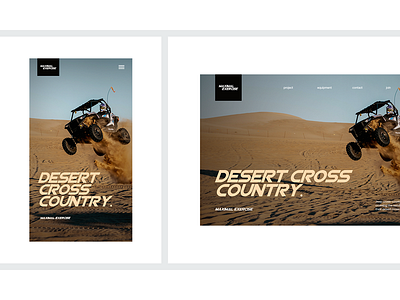 DESERTCROSS COUNTRY design ui