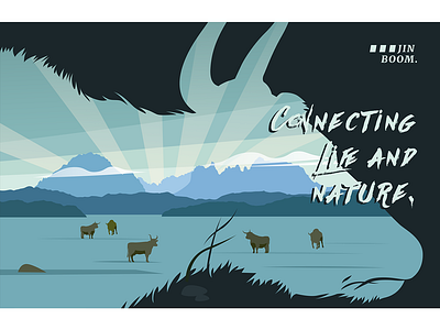 Connecting Life and Nature-Yak design illustrator ui