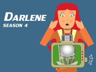 Darlene Character Card, Dice For Brains podcast audio-drama dice for brains podcast rpg stories storytelling tabletop