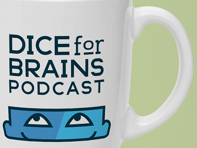Dice For Brains Mug Mockup audio-drama dice for brains podcast rpg stories storytelling tabletop
