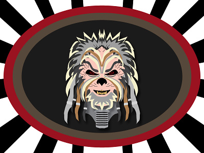 The Ravager, official character art for Dice For Brains podcast dice for brains evil gaming ravager rpg star wars tabletop the ravager villain wookiee