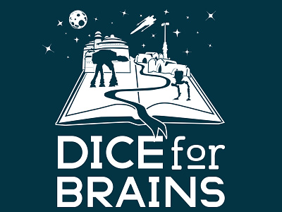 Dice For Brains logo variant logo nerd podcast rpg star wars