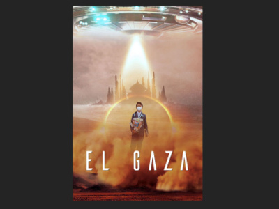 El Gaza's New World boy graduation graphic design poster