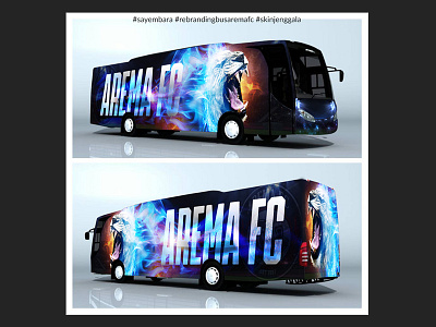 Rebranding Arema FC branding concept football club graphic design