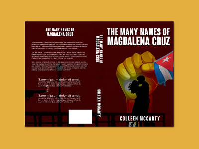 Design concept for The Many Names of Magdalena Cruz book cover