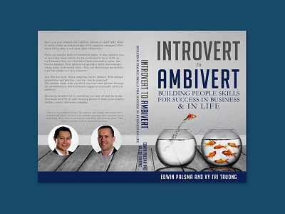 Introvert To Ambivert book cover design concept book cover