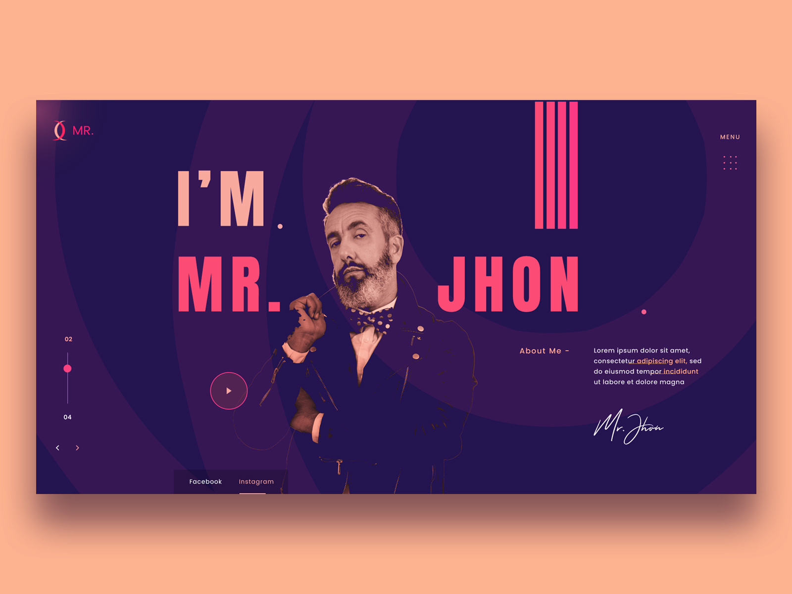 Personal/Resume Website by S. Islam on Dribbble