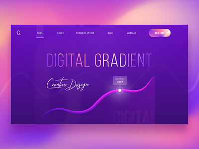 Digital Gradient Slider clasisc design creative design digital digital gradient experiment gradient illustration slider design ui ux xd