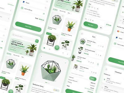 Plants shop app exploration ap ui app design apps design design ecommarce app mobile app mobile apps mobile ui plants shop plants shop mobile app shop app ui ui design ux