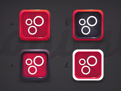3 Magic Shots App Icon - a, b, c or d? app icon ipad iphone logo magic shiny