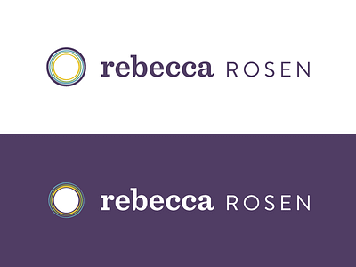 Rebecca Rosen Logo circle logo orb organic purple