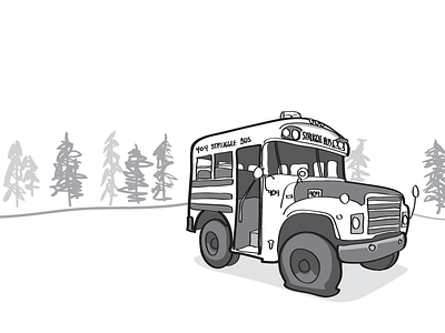 Struggle Bus No. 404 404 bus illustration