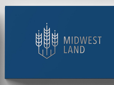 Midwest Land cards branding business card foil gas identity letterpress logo midwest oil wheat