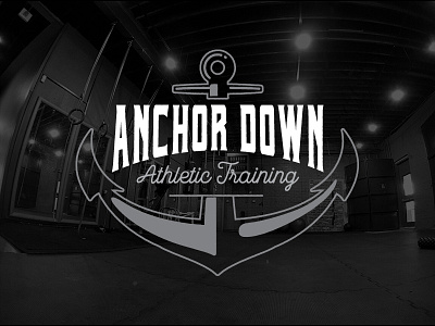 Anchor Down Athletic Training logo anchor atheltics crossfit gym trainer workout yoga