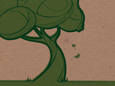 Arborist Business Card arborist boulder brown buisiness card collateral green identity illustration natural paper tree