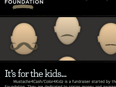 the HAIR Foundation mustache