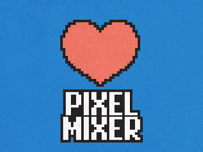 Pixel Mixer 03 designer drink heart meetup pixel startup