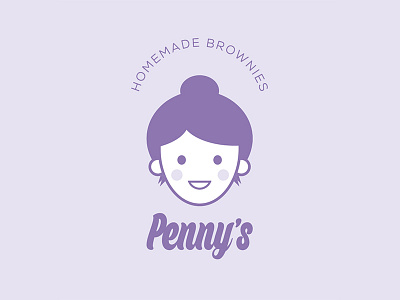 Penny's Homemade Brownies branding design graphic design illustration logo