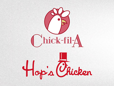 Brand Identity Switch Series | Chicken brandidentity branding brandswap chicken chickfila design hopschicken illustrator typography