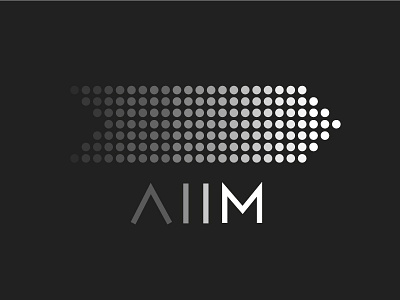 AIIM Logo Concept abstract art atlanta creative design grayscale illustrator minimal modern nature