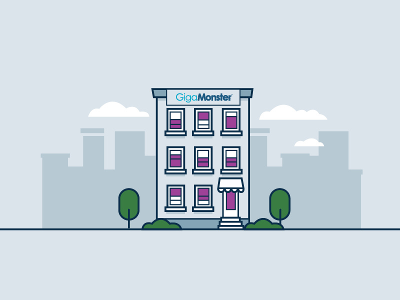 Monsterfied Dwelling Unit | GigaMonster internet fiber atlanta concept creative illustrator design