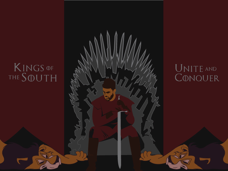 The Kings Of The South | Tifo Design lionking disney gameofthrones atlutd atlantaunited tifo illustrator design