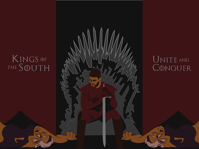 The Kings Of The South | Tifo Design atlantaunited atlutd design disney gameofthrones illustrator lionking tifo