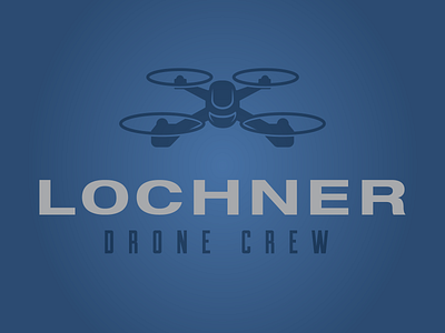 Lochner Drone Crew logo drone drone logo flying illustration logo pilot vector