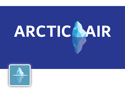 Arctic Air arctic cold iceberg illustration logo vector